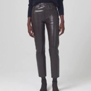 NWT - Citizens of Humanity - Jolene High Rise Vintage Slim Recycled Leather